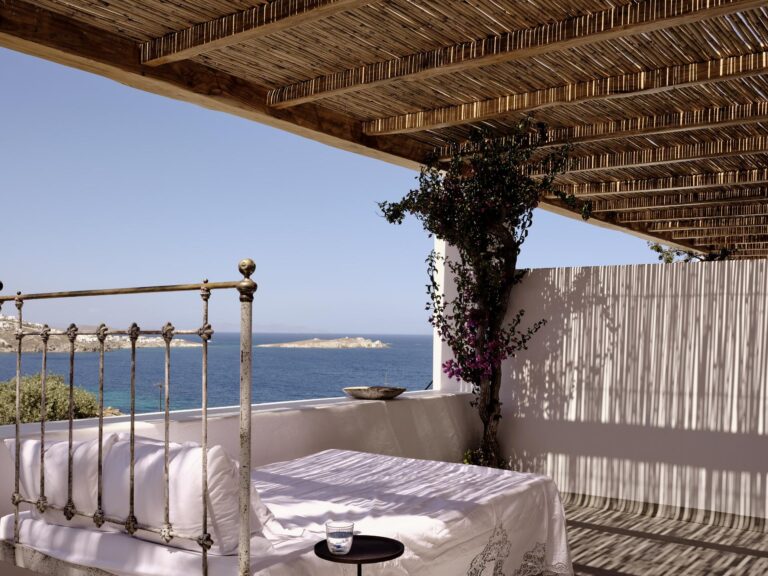 Boheme Mykonos Suite terrace with sea view